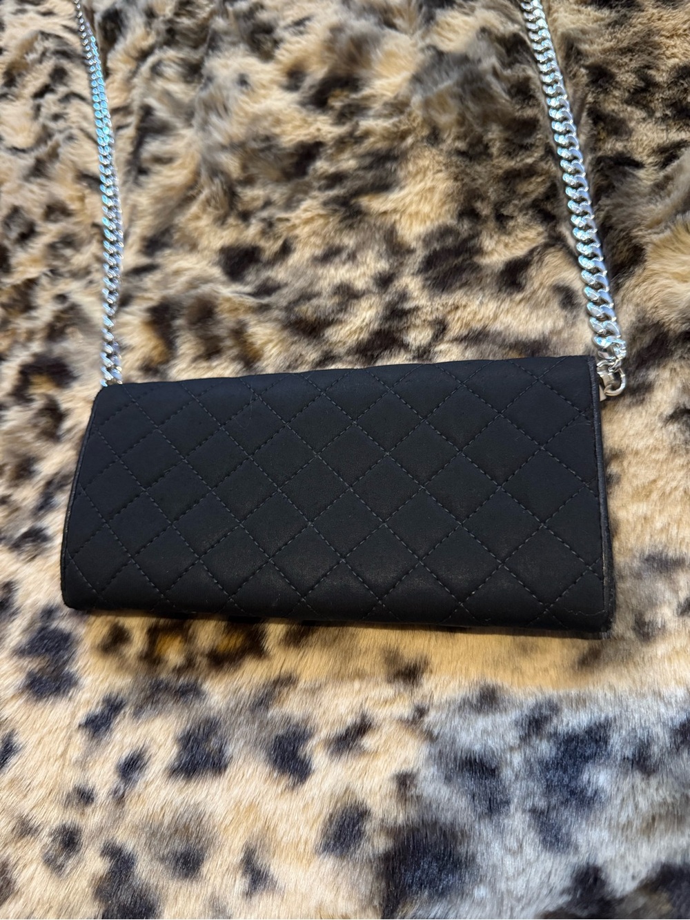 Prada Black Quilted Chain Crossbody Wallet - Picture 12 of 16
